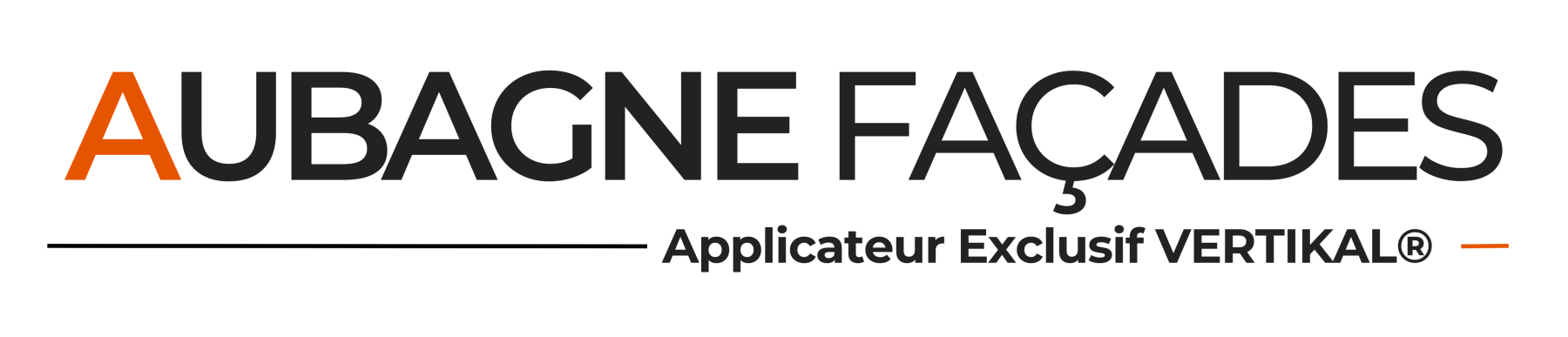 Logo Aubagne Façades, applicateur exclusif VERTIKAL®