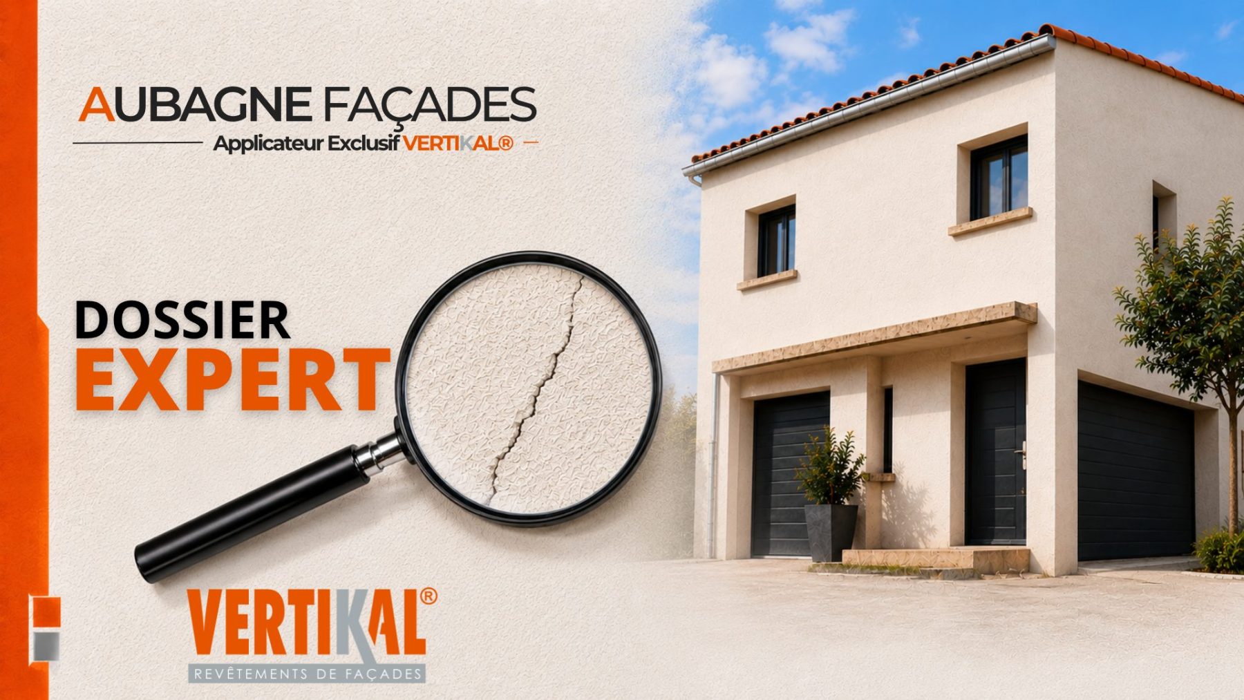 Aubagne Façades dossier expert fissure de façade sur maison